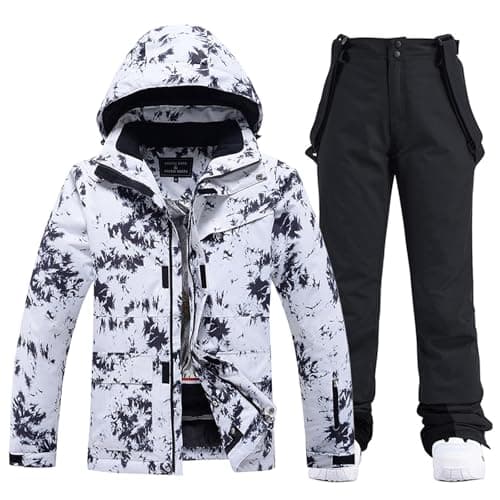 WOWULOVELY Women's Winter Ski Suit with Insulated Snowboarding Jacket and Pants