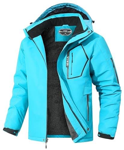 UTWGN Men's Winter Waterproof Ski Jacket Warm Snowboarding Coat