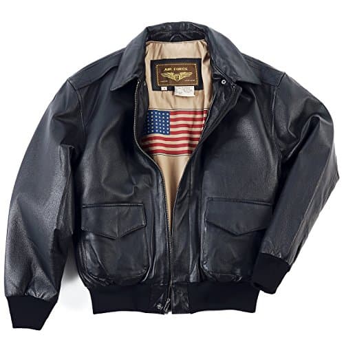 Landing Leathers Men's Big & Tall Air Force A-2 Leather Flight Jacket