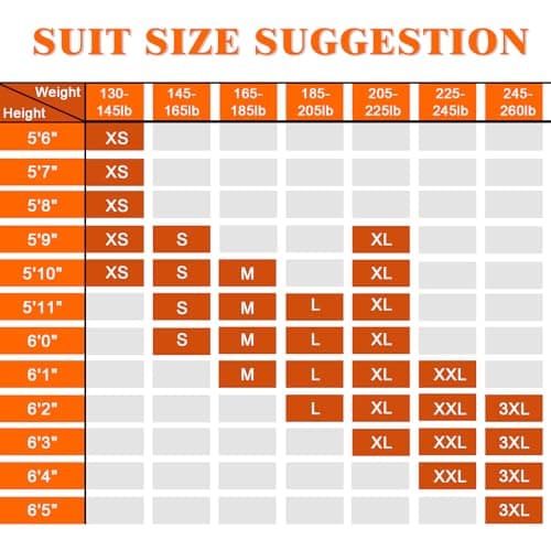 DEETRUST Men's Slim Fit 3-Piece Tuxedo Suit Set