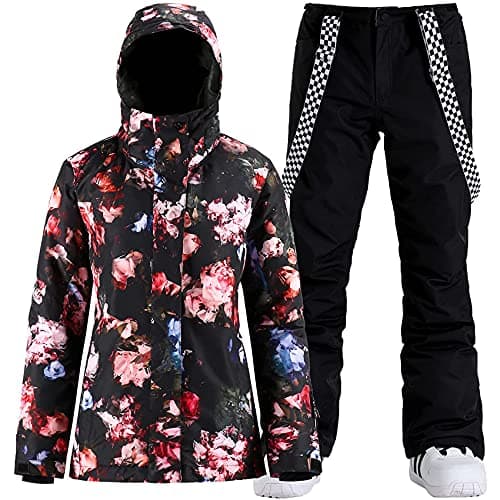IMPHUT Women's Ski Jacket & Pants Snowsuit Insulated Warm Waterproof Windproof