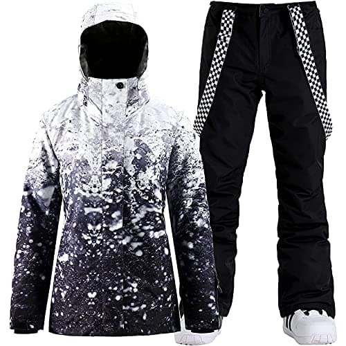 IMPHUT Women's Ski Jacket & Pants Snowsuit Insulated Warm Waterproof Windproof