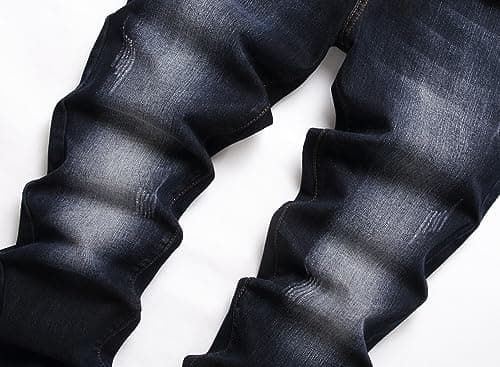 Men's Comfortable Stretch Cargo Jeans - JUNBAOSS Straight Leg Ripped Skinny