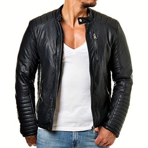 DECIMAL Genuine Black Lambskin Biker Jacket for Men VINTAGE Motorcycle Jackets