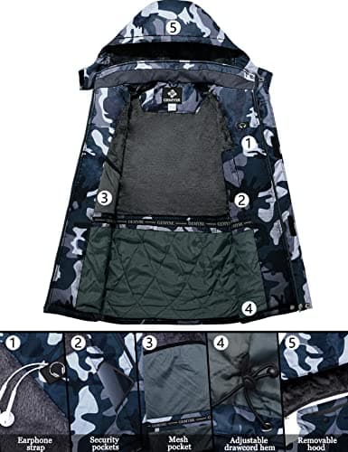 Streamlined Men's Waterproof Ski Jacket