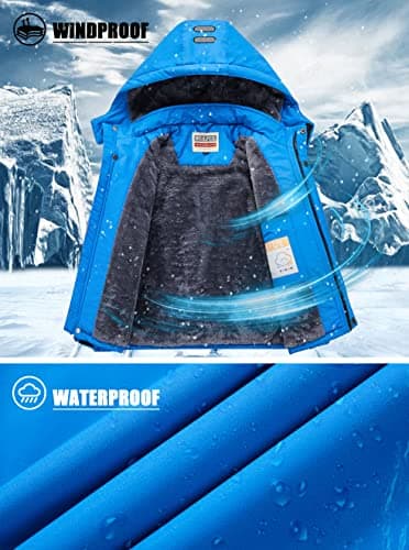 Best Boys' Waterproof Ski Coat with Hood