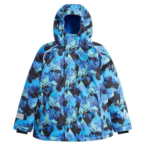 Owntop Kids Winter Ski Jacket Waterproof Puffer