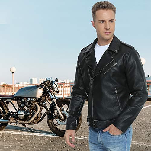 Stylish Fahsyee Leather Bomber Jacket for Men