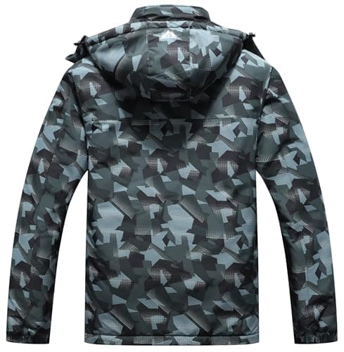 Maoyssen Men's Winter Ski Jacket - Warm Fleece, Hooded Waterproof