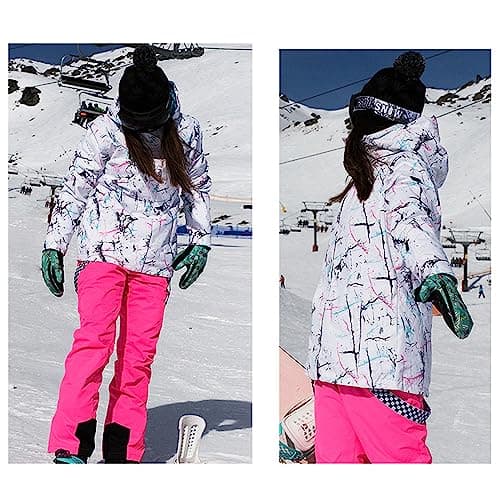 GS Women's Snowing Windproof Waterproof Insulated Ski Jacket & Pants Set