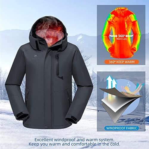 Golden Camel Men's Winter Windproof Snow Parka Jacket