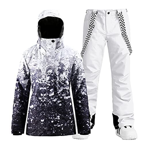IMPHUT Women's Ski Jacket & Pants Snowsuit Insulated Warm Waterproof Windproof