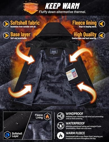 Men's Waterproof Fleece Winter Tactical Jacket