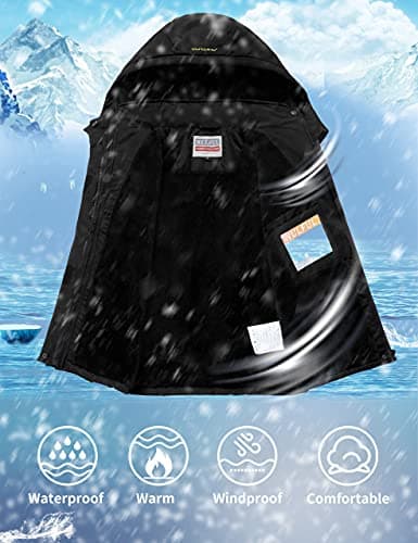 WULFUL Girl's Waterproof Ski Jacket Winter Snow Coat