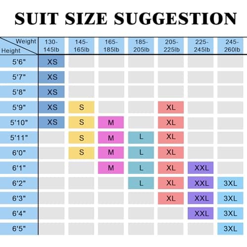 TweedLad DEETRUST Men's Slim Fit 3-Piece Suit Set