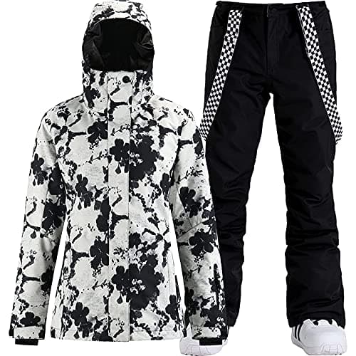 IMPHUT Women's Ski Jacket & Pants Snowsuit Insulated Warm Waterproof Windproof