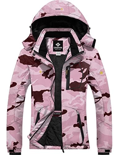 GEMYSE Women's Waterproof Ski Snow Jacket