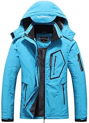 SUOKENI Women's Waterproof Warm Winter Ski Jacket with Hood