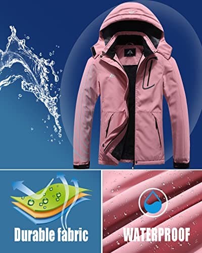 Women's Waterproof Ski Jacket for Winter Outdoor Activities