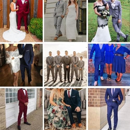 Men's Slim Fit 3-Piece Suit Set for Wedding and Business
