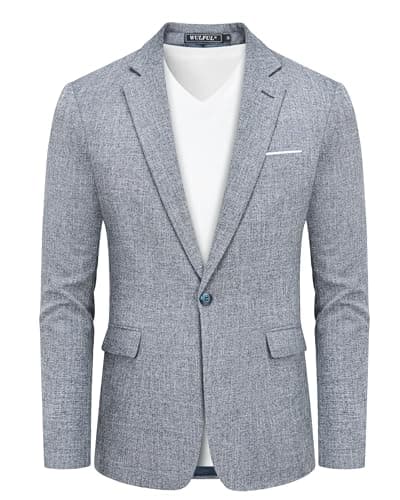 WULFUL Men's Lightweight Casual Blazer Suit Coat