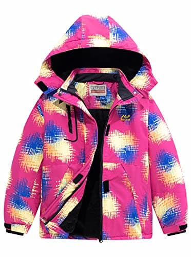 Warm Waterproof Ski Jacket for Girls
