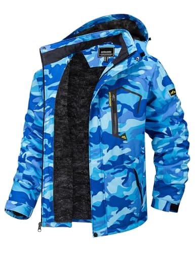 TACVASEN Men's Winter Insulated Snowboard Jacket with Hood