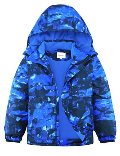 KFRRZC Boys Winter Waterproof Ski Jacket with Hood