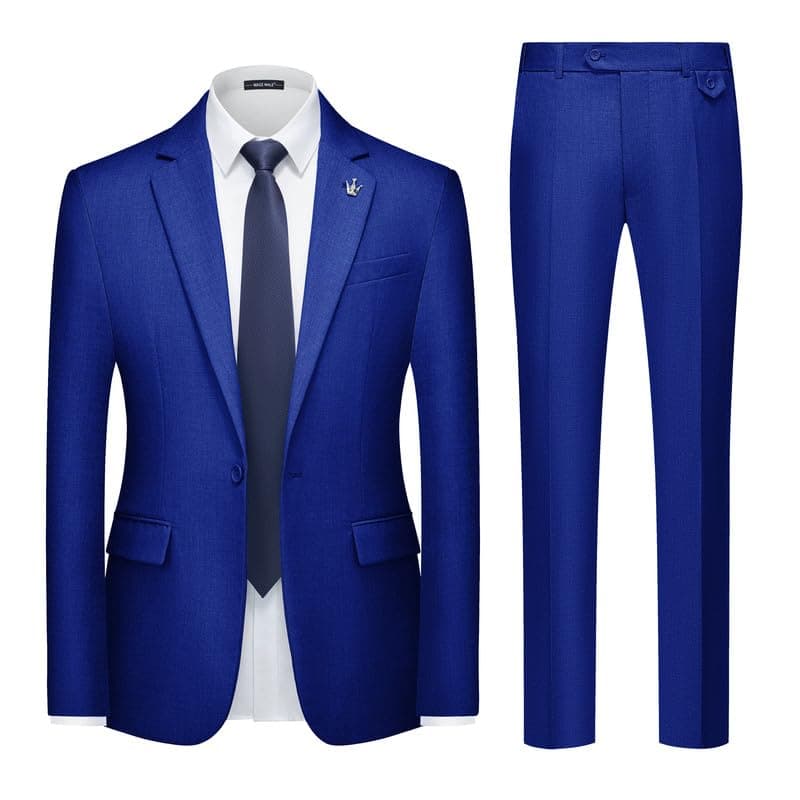 MAGE MALE Slim Fit 2 Piece Wedding Prom Tuxedo Suit with Notch Lapel