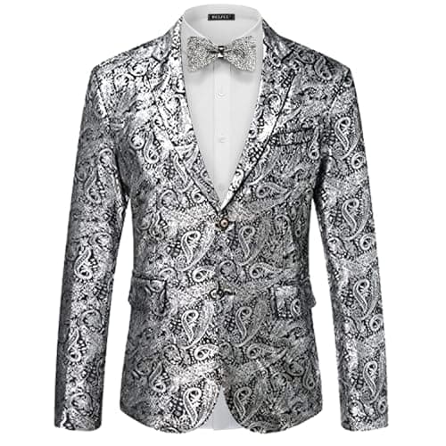 Stylish Men's Floral Suit Jacket for Dinner Party, Prom, and Wedding Tuxedo