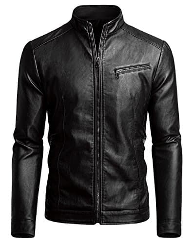 Fairylinks Men's Casual Faux Leather Jacket for Fall Winter Comfort and Style
| Fairylinks Men's Casual Faux Leather Jacket Practical for Work and Casual Wear
| Fairylinks Men's Casual Faux Leather Jacket Stylish Design with Multiple Pockets
