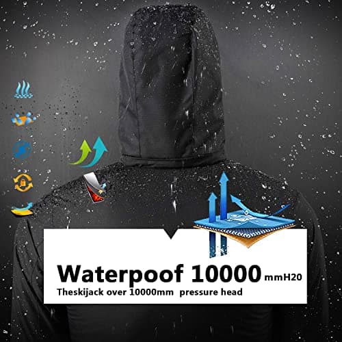 COOKFIP Kids' Waterproof Fleece Winter Snow Coat Windproof Hooded
