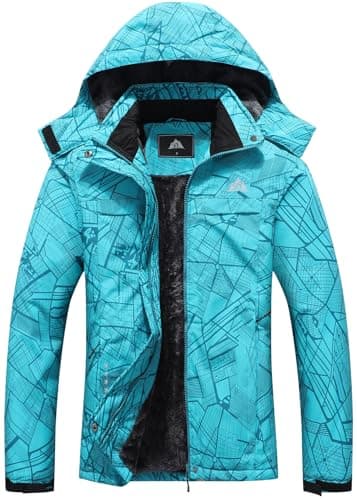 Women's Ski Jacket for Hiking and Travel - Waterproof and Warm