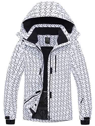 Women's Waterproof Ski Jacket with Fleece Lining