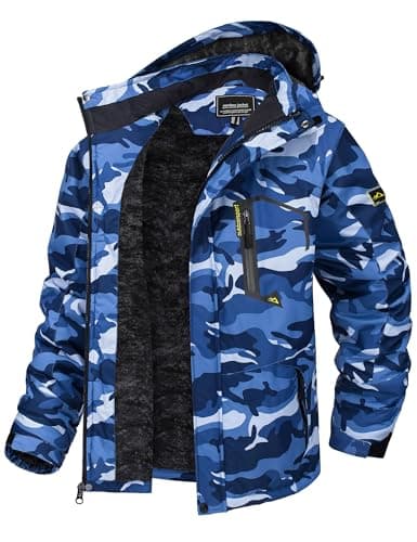 TACVASEN Men's Winter Insulated Snowboard Jacket with Hood