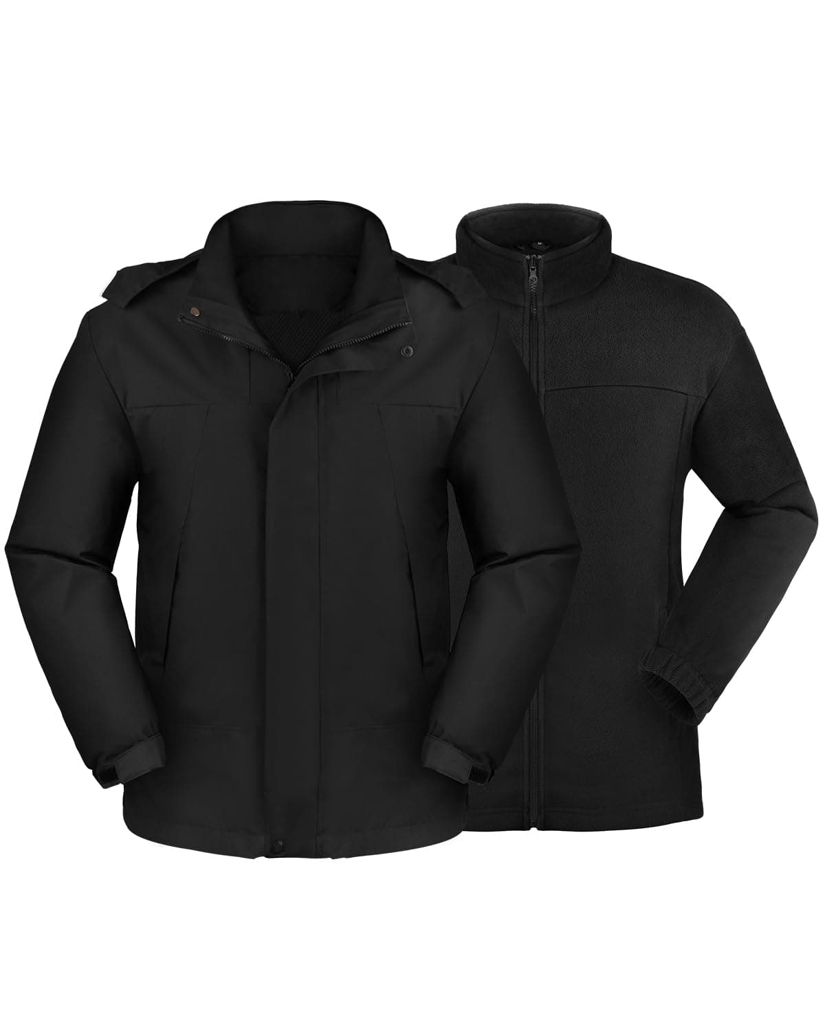 BEFAMALI Men's Waterproof 3-in-1 Ski Jacket with Hood