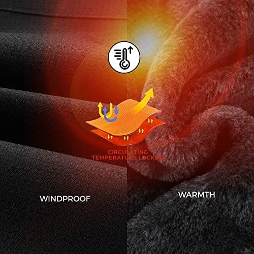 COOKFIP Kids' Waterproof Fleece Winter Snow Coat Windproof Hooded