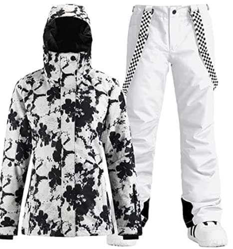 IMPHUT Women's Ski Jacket & Pants Snowsuit Insulated Warm Waterproof Windproof
