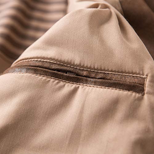 FLAVOR Men's Leather Flight Bomber Jacket