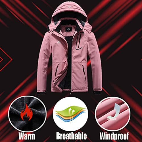 Women's Waterproof Ski Jacket for Winter Outdoor Activities