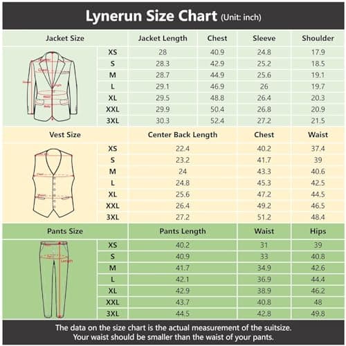 Men's Slim Fit 3-Piece Suit Set for Wedding and Business