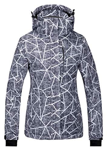 wantdo Women's Waterproof Ski Jacket Windproof Warm Winter Snow Coat
