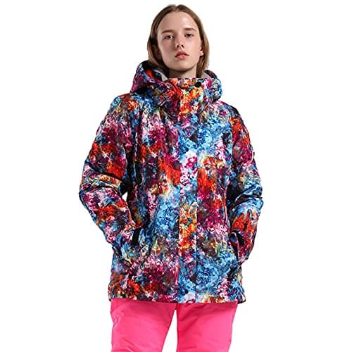 IMPHUT Women's Warm Waterproof Ski Jacket for Winter Snowboarding