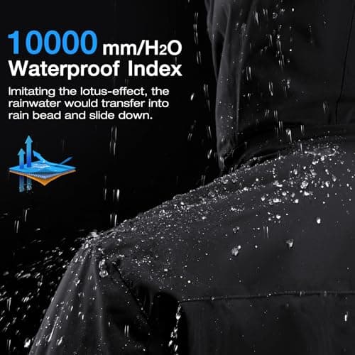 CAMEL CROWN Men's Waterproof Winter Snowboarding Jacket