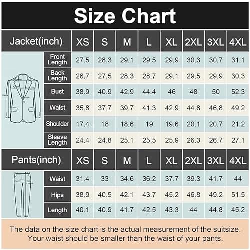 Slim Fit Men's Suits for Weddings, Prom, and Business Casual