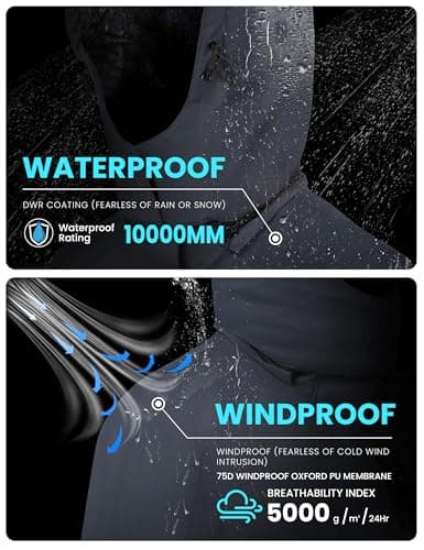 Women's Waterproof Winter Ski Jacket with Detachable Hood