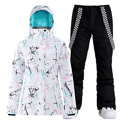 IMPHUT Women's Ski Jacket & Pants Snowsuit Insulated Warm Waterproof Windproof