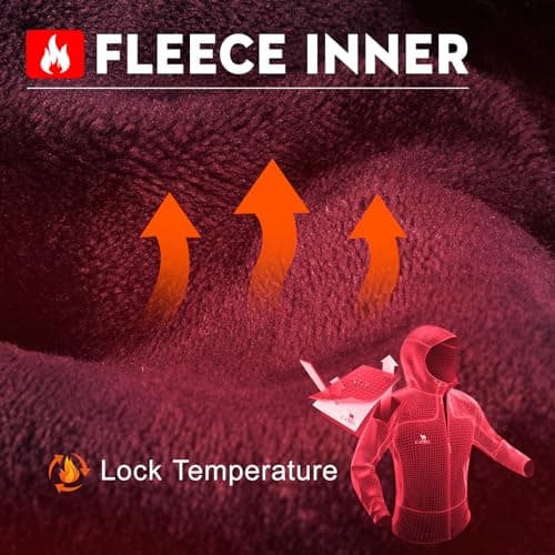 CAMEL CROWN Men's Waterproof Winter Ski Jacket for Snow Outdoor Hiking