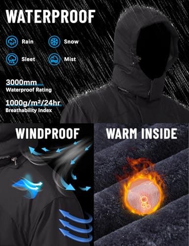 Men's Waterproof Fleece Winter Tactical Jacket