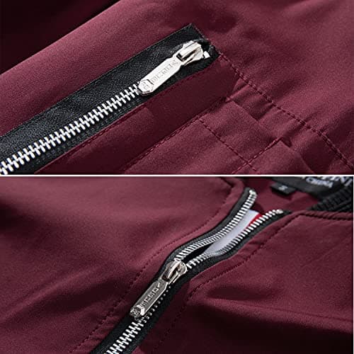 URBANFIND Men's Lightweight Slim Fit Casual Bomber Jacket